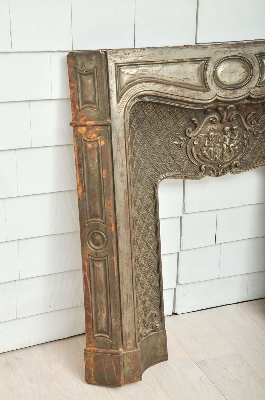 cast iron fireplace mantle